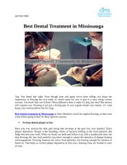 Best Dental Treatment in Mississauga.docx